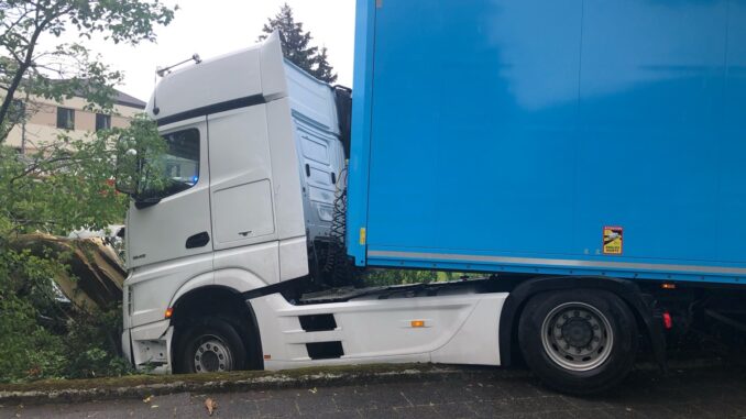 Verunfallter LKW